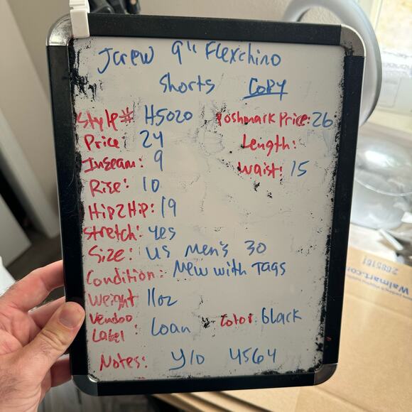 J Crew 9" Flex Chino Khaki Casual Everyday Trendy Shorts US Men's 30 New - Picture 6 of 6